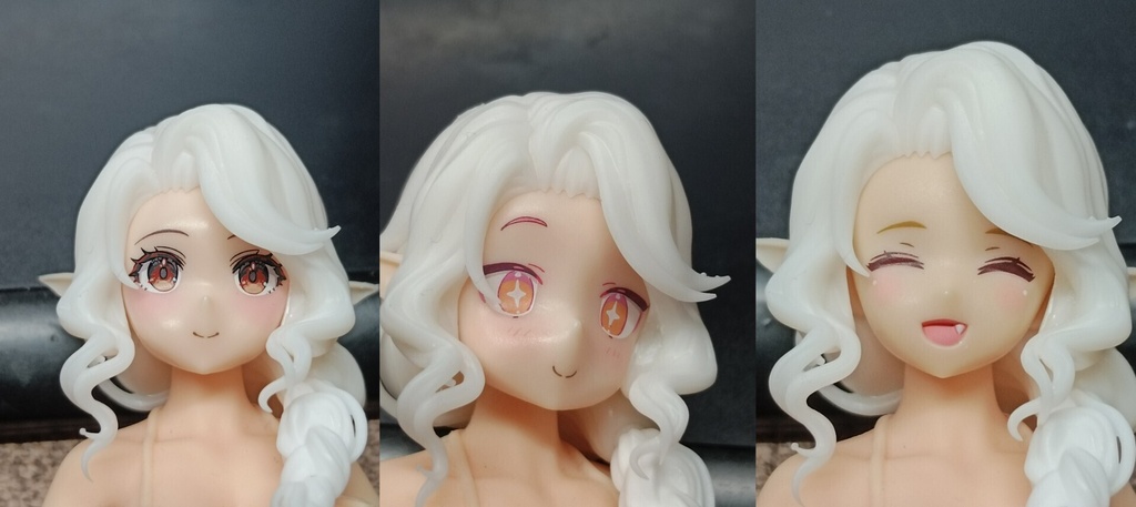 1/12 ヘッドパーツ ロングウェーブ