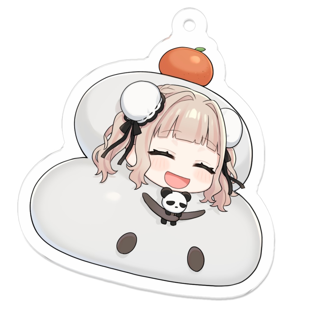 【再販🎍1月限定】ぱんぱかぱんだ🎉🐼鏡餅アクリルキーホルダー