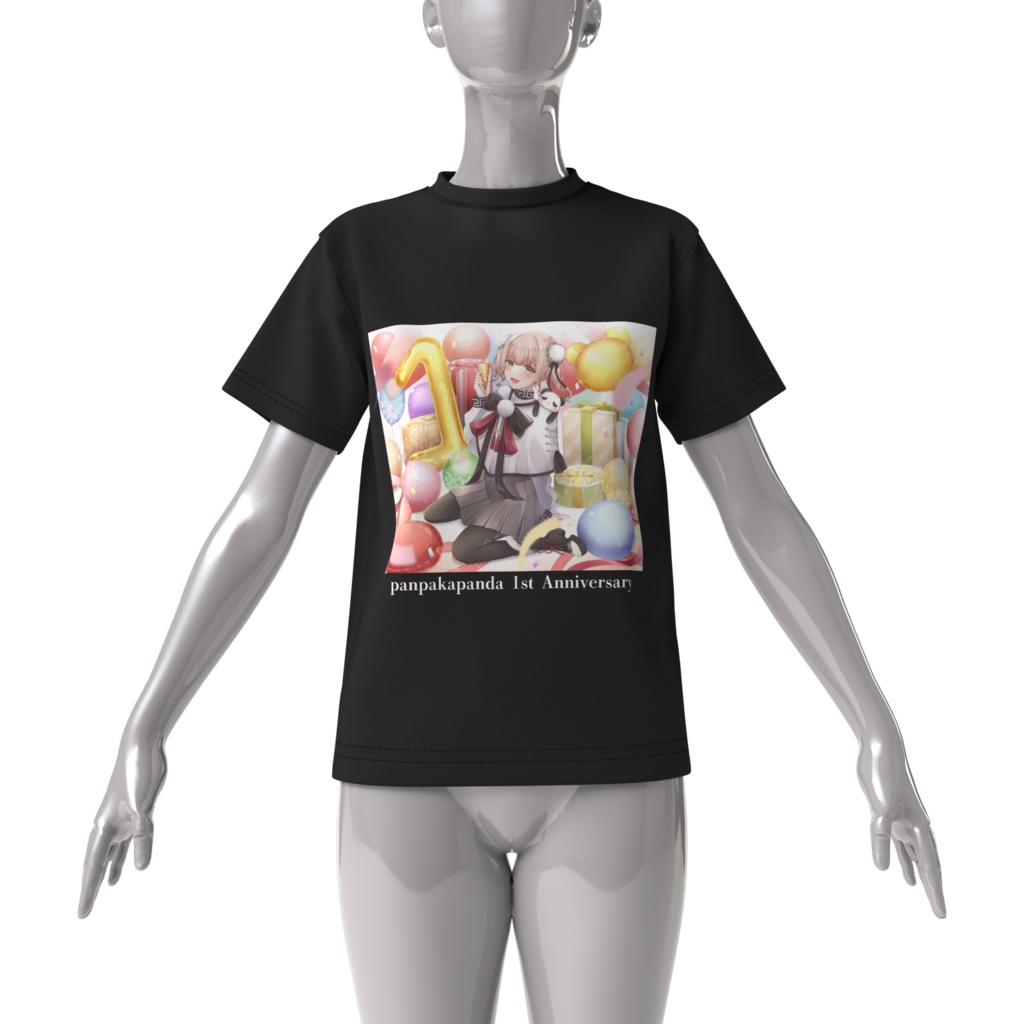 【限定販売】ぱんぱかぱんだ🎉🐼1周年記念BIGシルエットTシャツ