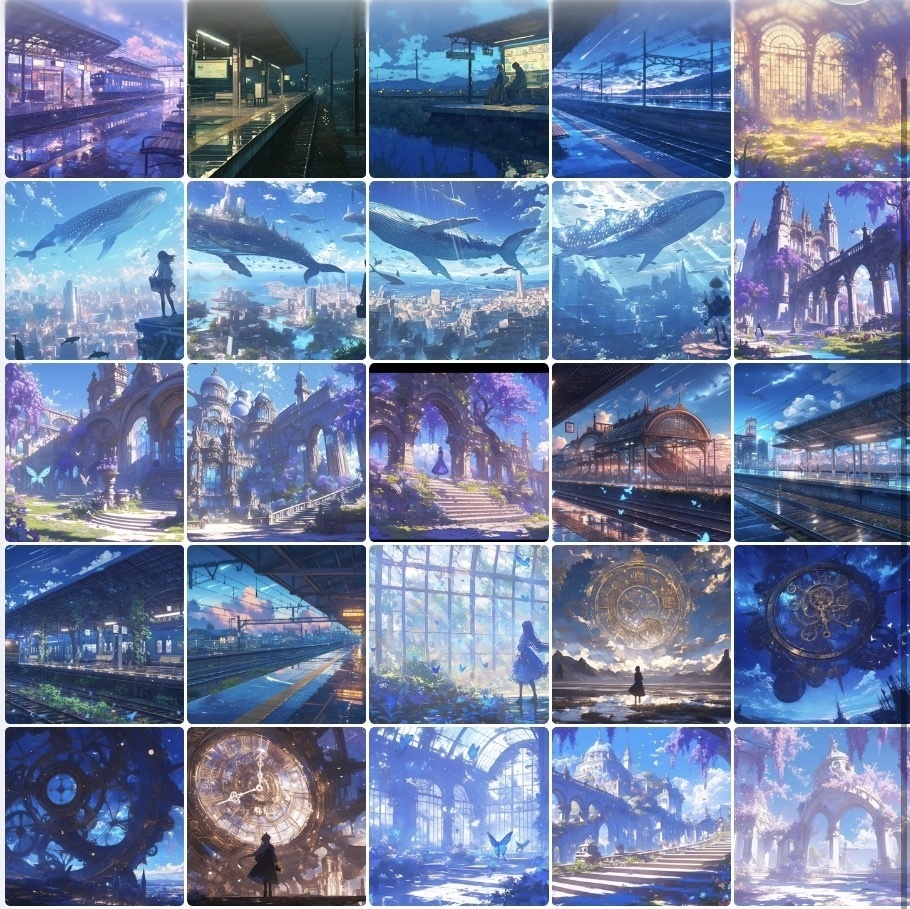 【30枚入り】幻想的・アニメ調背景素材集 Vol.1「星塵與深海的記憶」/ 30 Ethereal Anime Backgrounds Vol.1