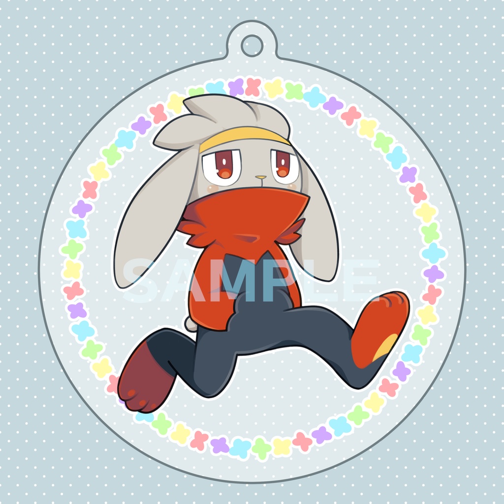 アクリルキーホルダー(ラビくん)