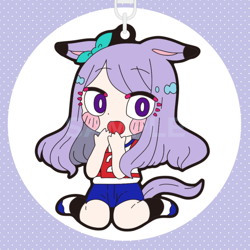 ぷっくりラバーストラップ(メジロマックイーン)