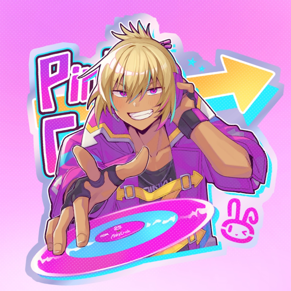 ピンクラ慧靂ステッカー