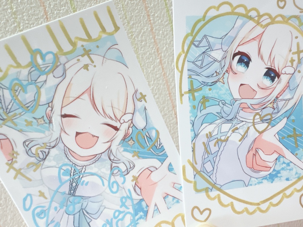 世界に一つだけの『お絵描きチェキ』🩵