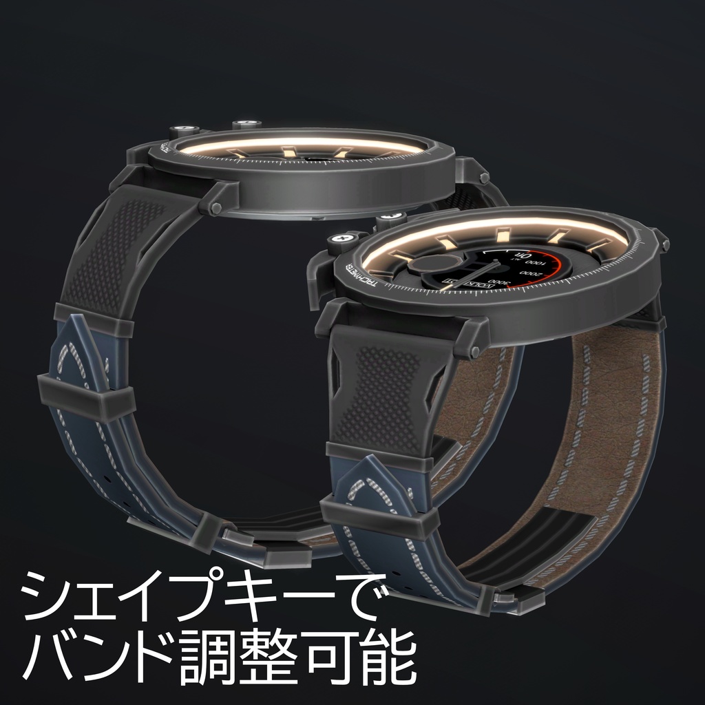 【VRChat向け】架空腕時計「VOLKFLOT 418SS2」