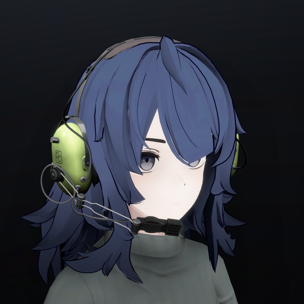 【VRChat向け】DCタイプ パイロットヘッドセット