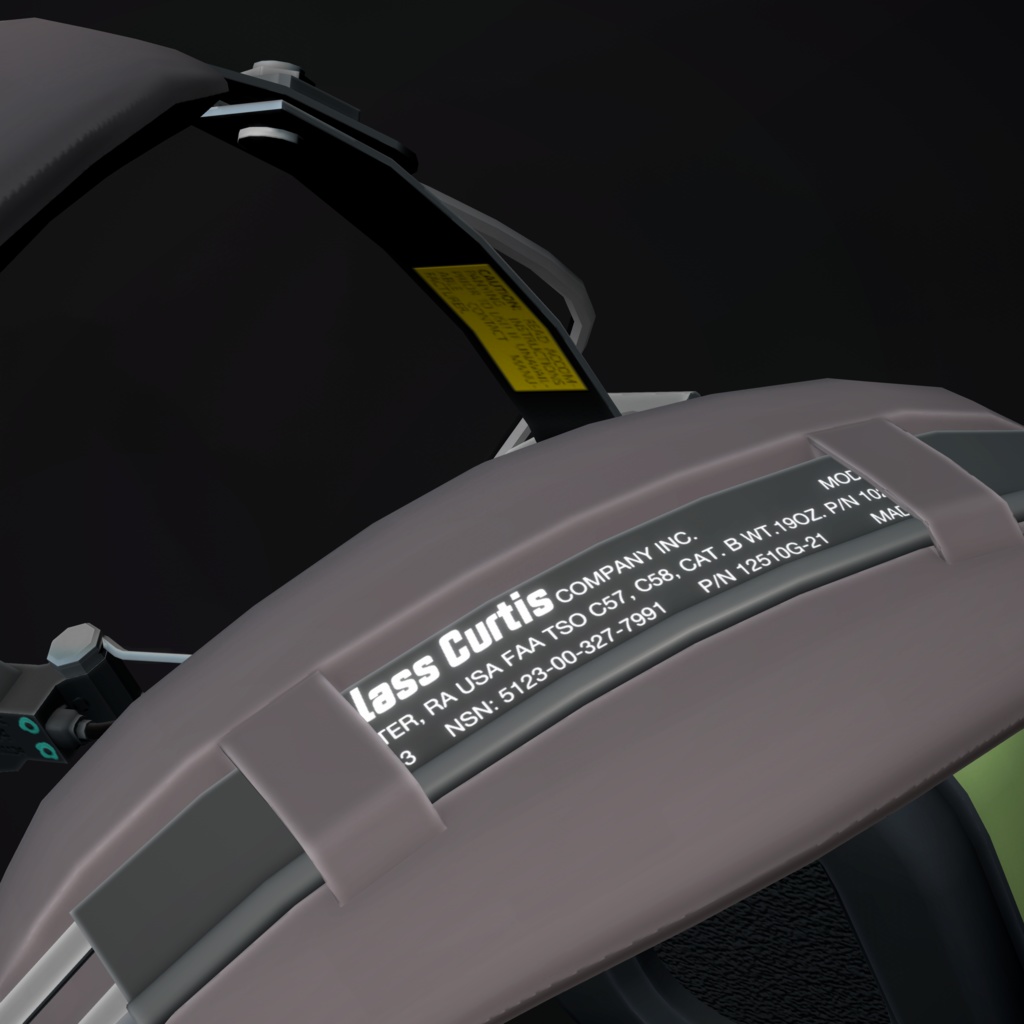 【VRChat向け】DCタイプ パイロットヘッドセット