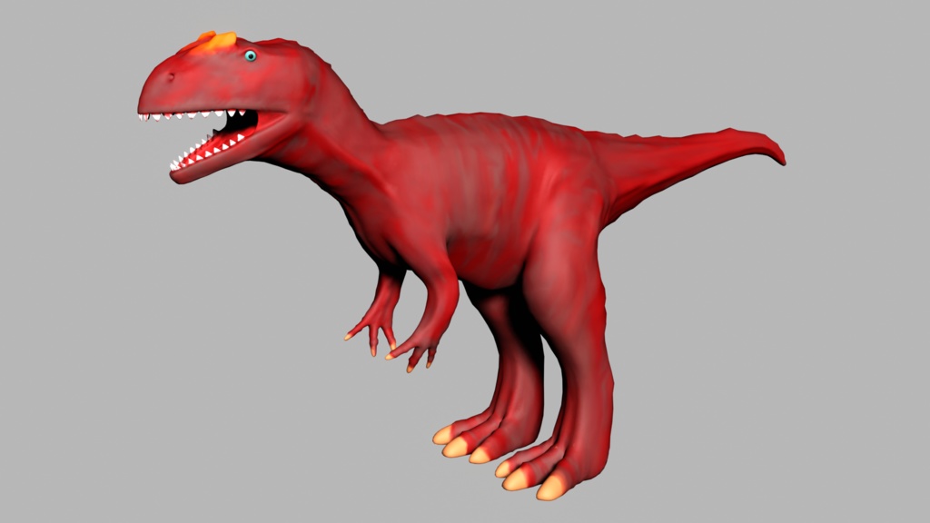 VRM cluster アバター 3D アロサウルス 恐竜
