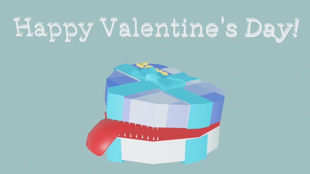 【無料有】VRM　cluster　アバター　3D　バレンタインミミック　ハッピーバレンタイン　ホワイトデー　Valentine's mimic