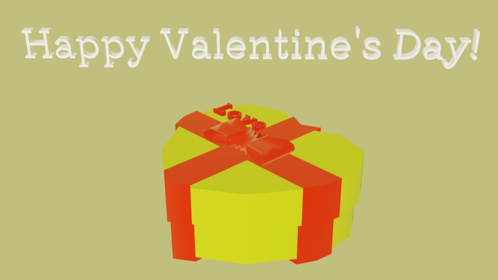 【無料】 3D バレンタイン ローポリ アクセサリー テクスチャ4種