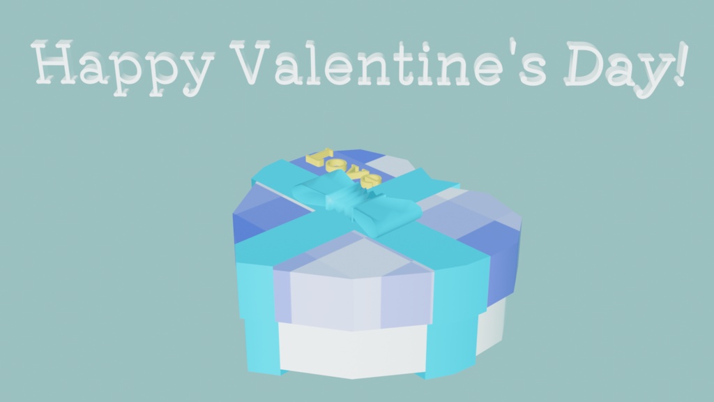 【無料】 3D バレンタイン ローポリ アクセサリー テクスチャ4種