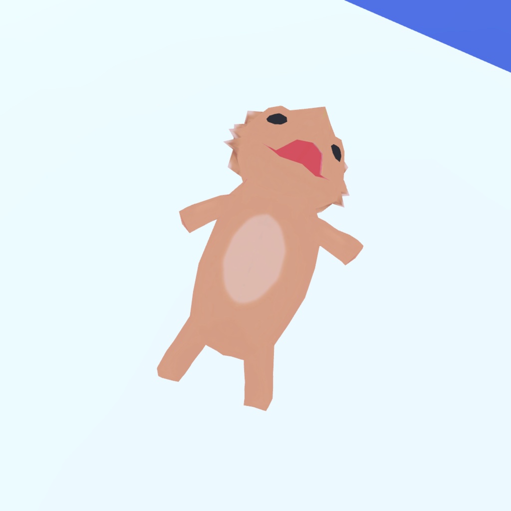 VRChat 3D アバター unity ヨロイトカゲ 動物 Windows(PC)/Android(QUEST)/iOS対応 VRM0.x cluster