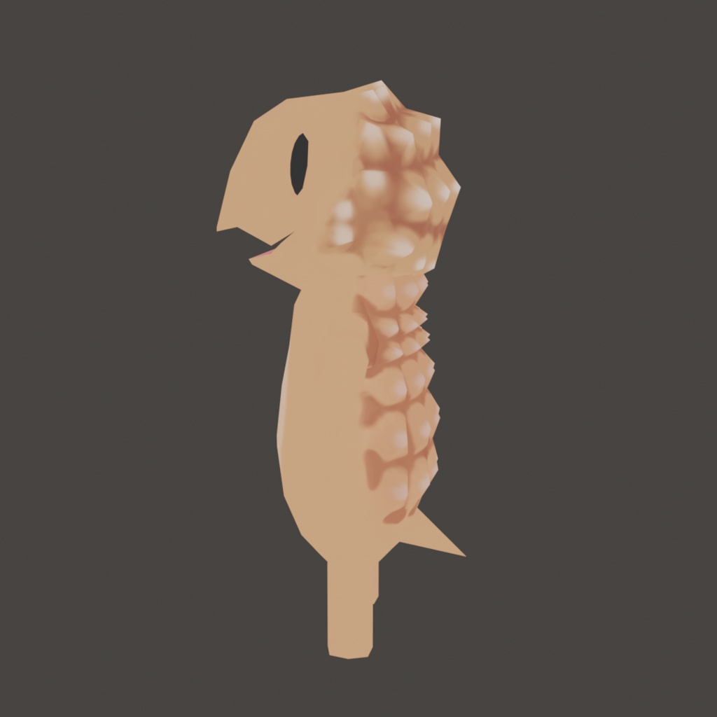 VRChat 3D アバター unity ヨロイトカゲ 動物 Windows(PC)/Android(QUEST)/iOS対応 VRM0.x cluster