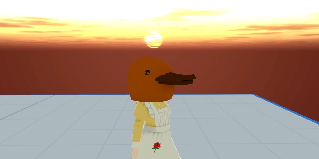 3D カモノハシヘッド アクセサリー お面 覆面 被り物 動物