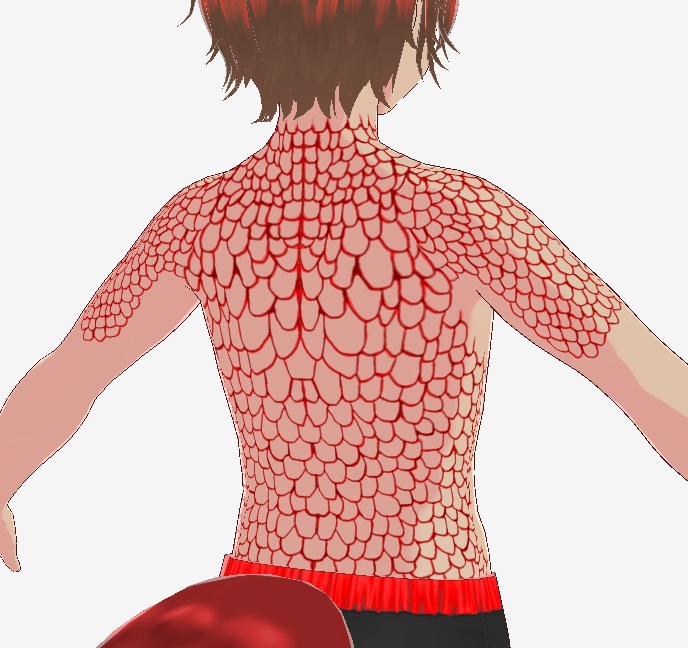 テクスチャ vroidcustomitem VRoidStudio 爬虫類 タトゥー 瞳 瞳のハイライト 白目