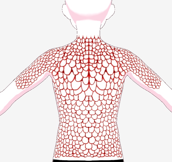 テクスチャ vroidcustomitem VRoidStudio 爬虫類 タトゥー 瞳 瞳のハイライト 白目