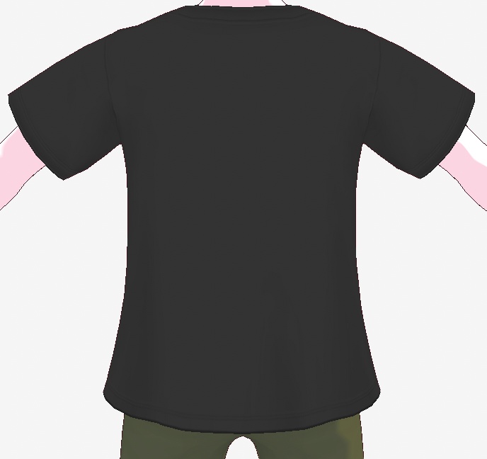 vroidcustomitem VRoidStudio トップス Tシャツ Luna 月