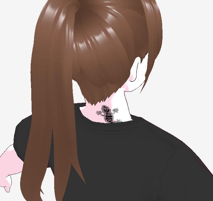 透過 テクスチャ VRoidStudio 肌 入れ墨 タトゥー ヤモリ PNG