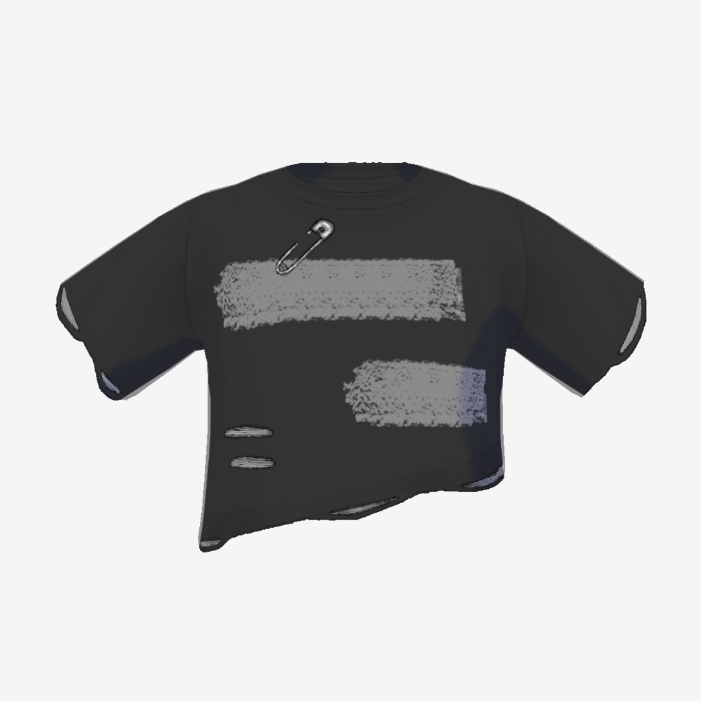 VRoidStudio ダメージ Tシャツ vroidcustomitem xwear