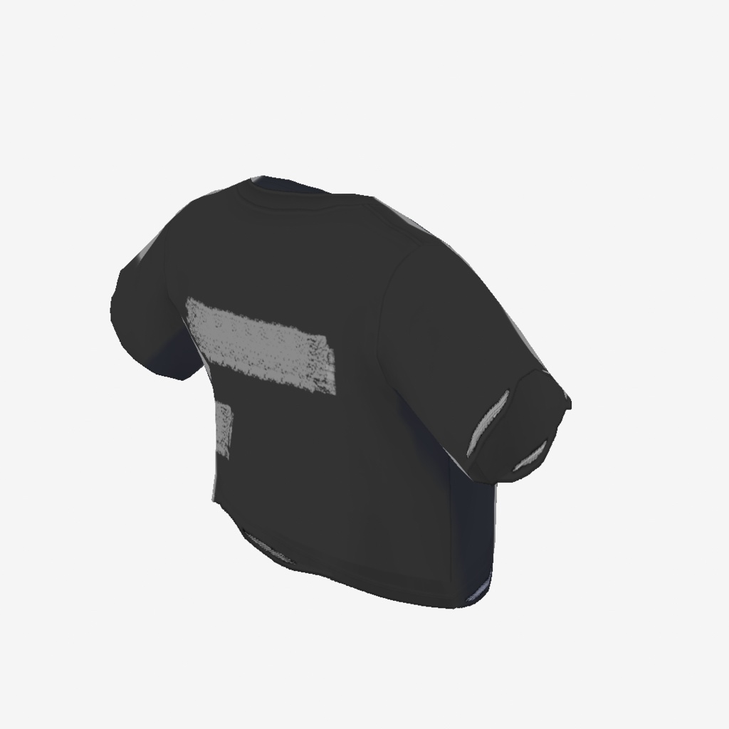 VRoidStudio ダメージ Tシャツ vroidcustomitem xwear