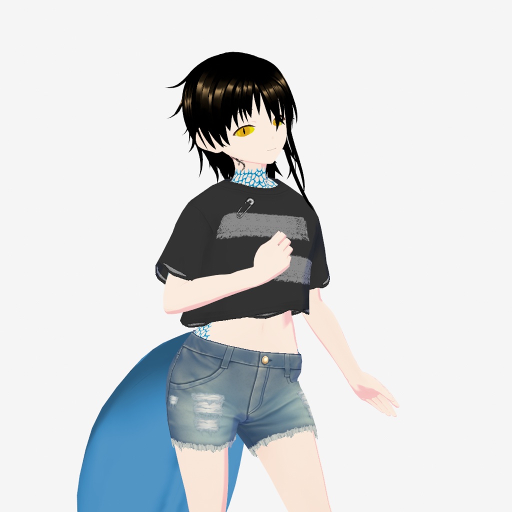 VRoidStudio ダメージ Tシャツ vroidcustomitem xwear