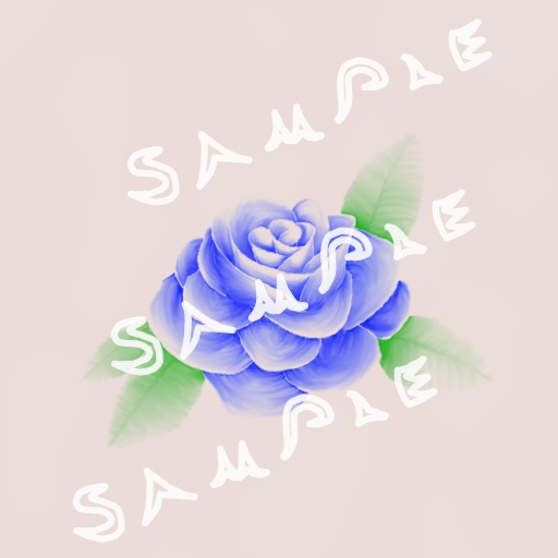 透過 テクスチャ VRoidStudio 肌 入れ墨 タトゥー 薔薇 三色 PNG