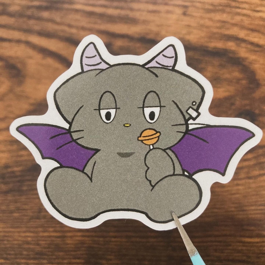 悪魔ネコ　ステッカー