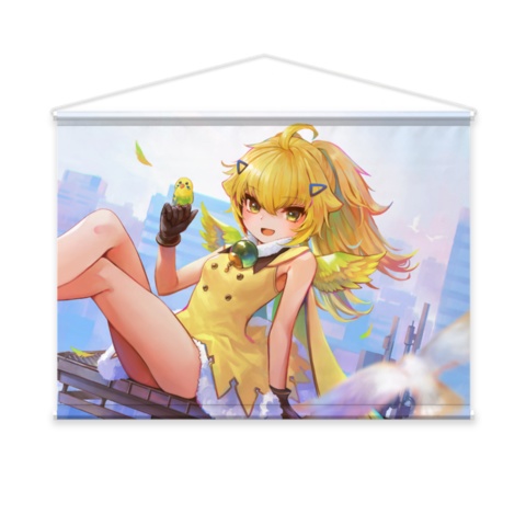 鳥黄沢ちびゅー 3周年記念初グッズ2023 タペストリー