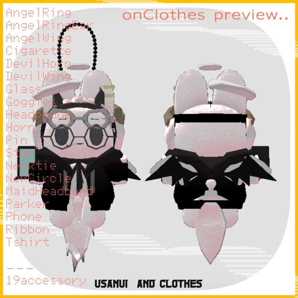 【装飾品】usanui and SCbag