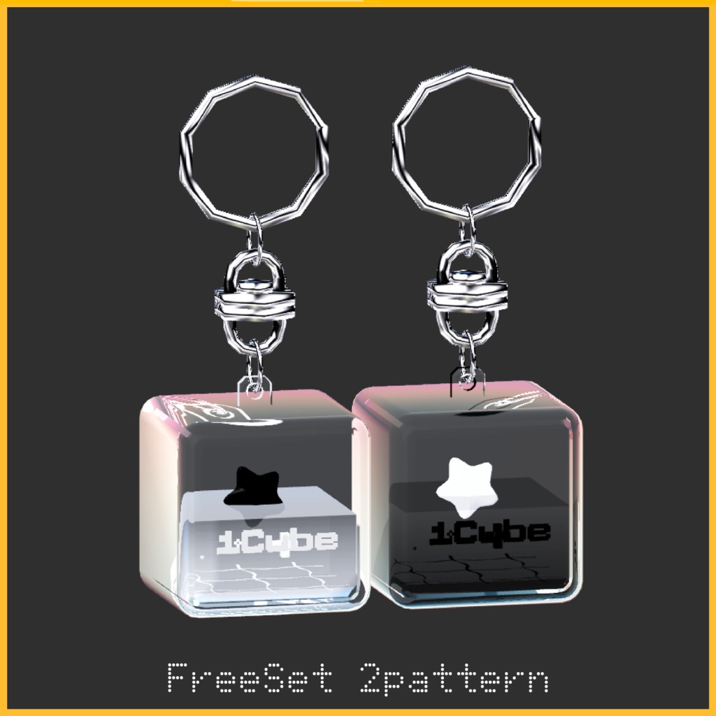 【無料あり/装飾品】one_cubeキーホルダー