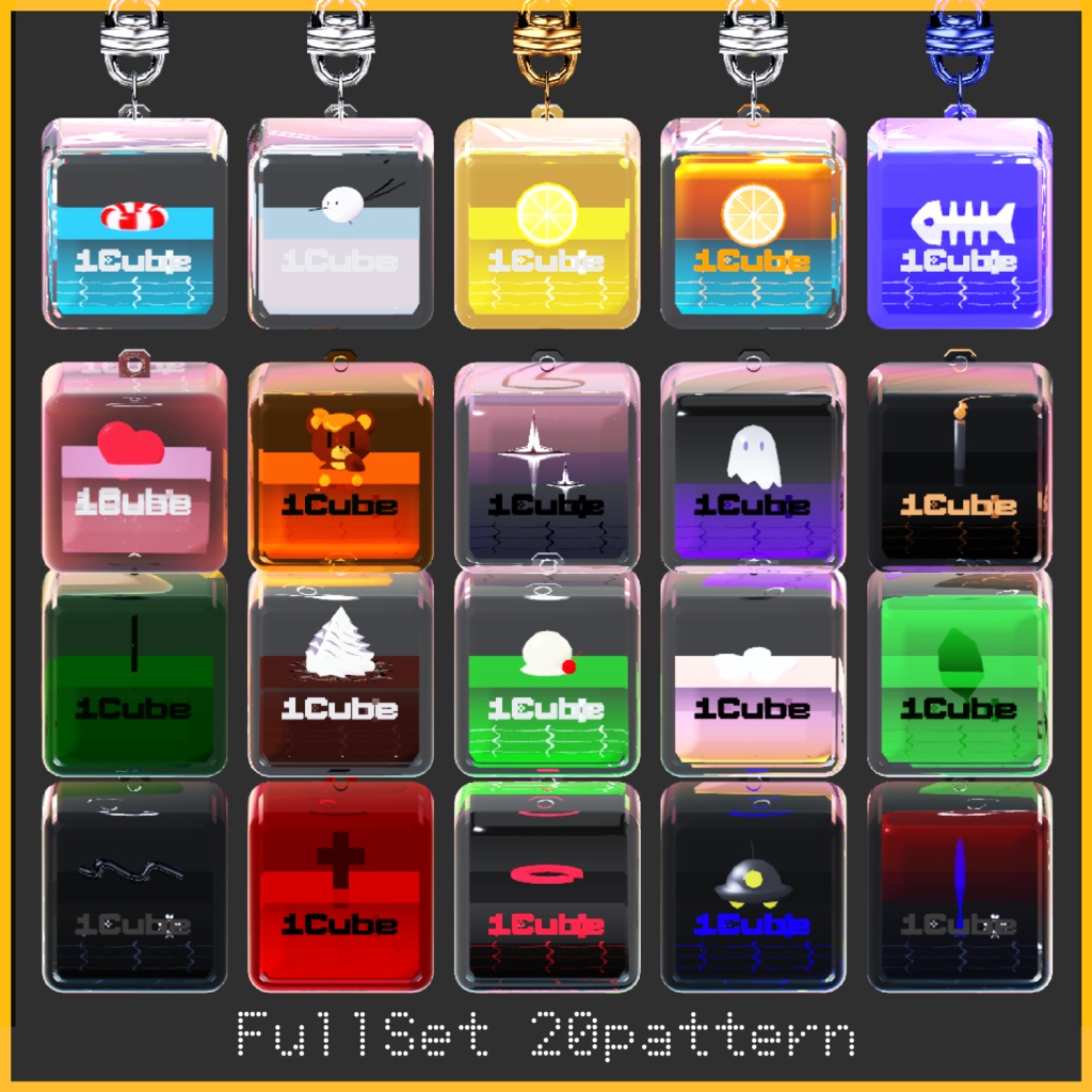 【無料あり/装飾品】one_cubeキーホルダー
