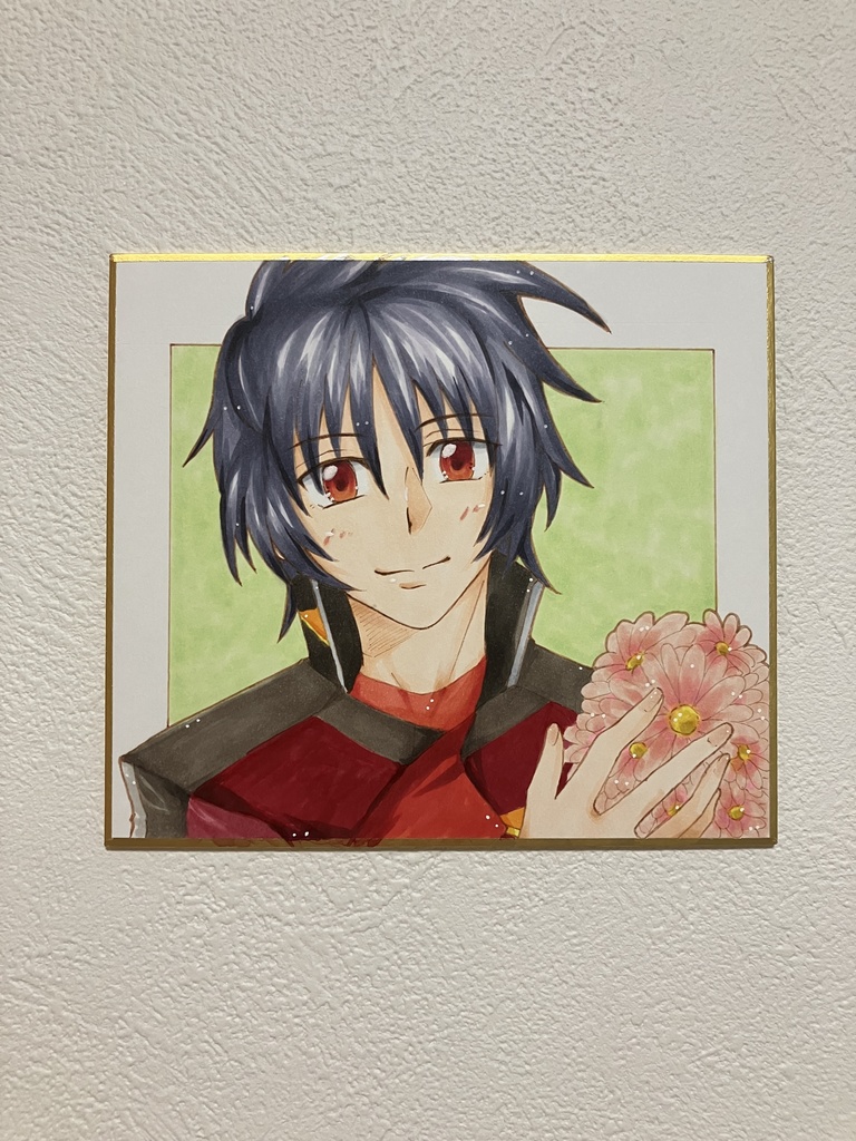 イラスト 色紙 ガンダムSEED シン・アスカ