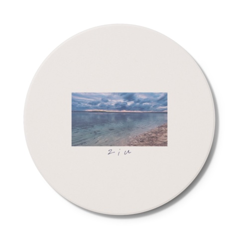 【白雲石コースター】空・海・夕日
