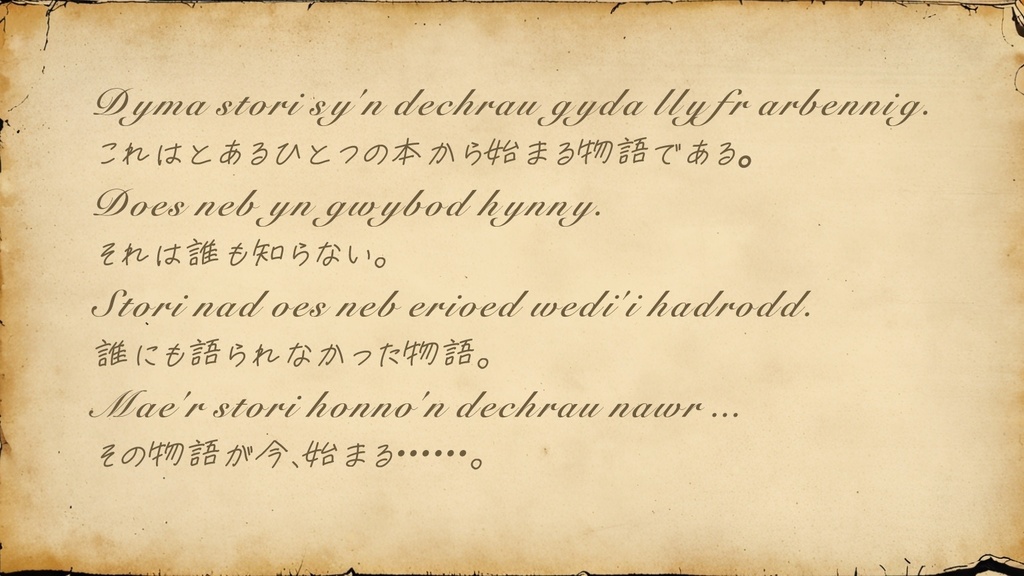 🆓エモクロアTRPG『a dod yn chwedl』