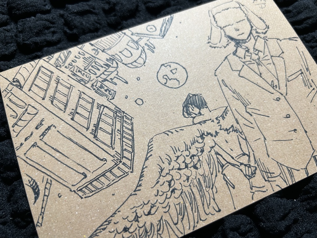 ポストカードサイズ イラスト原画 - からっぽ未満 - BOOTH