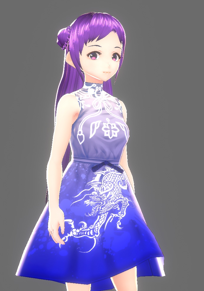 【無料版あり】ワンピース(中華ロリータ)【VRoid用テクスチャ】