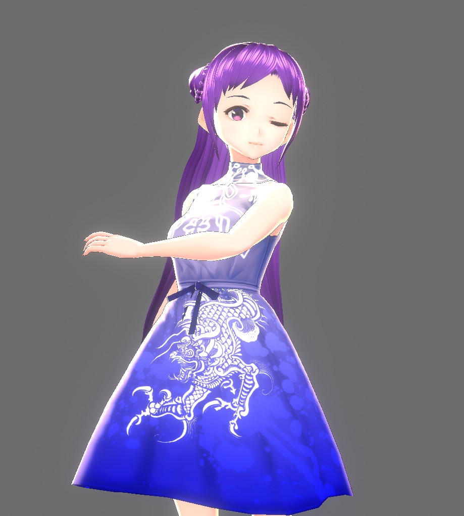 【無料版あり】ワンピース(中華ロリータ)【VRoid用テクスチャ】