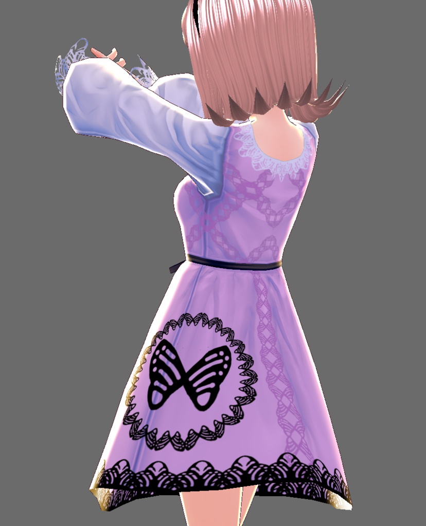 【無料版あり】ワンピース(蝶)【VRoid用テクスチャ】