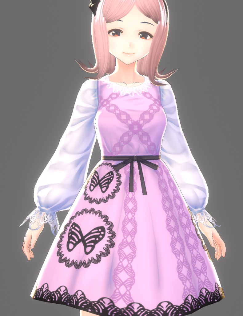 【無料版あり】ワンピース(蝶)【VRoid用テクスチャ】