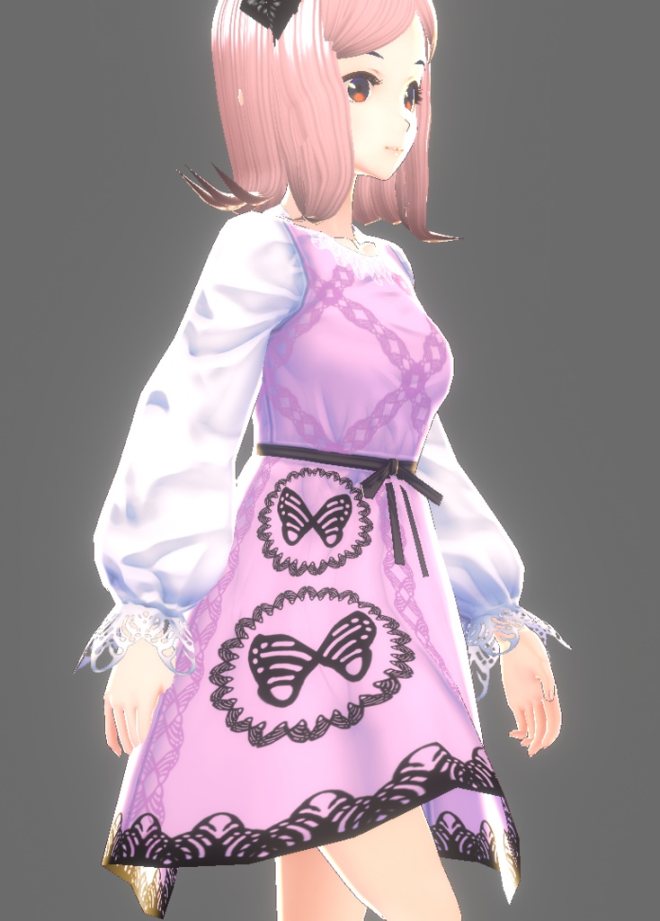 【無料版あり】ワンピース(蝶)【VRoid用テクスチャ】