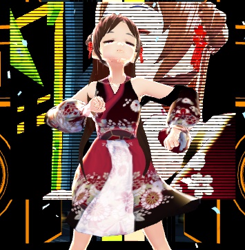 【無料版あり】ワンピース(和風ロリータ)【VRoid用テクスチャ】