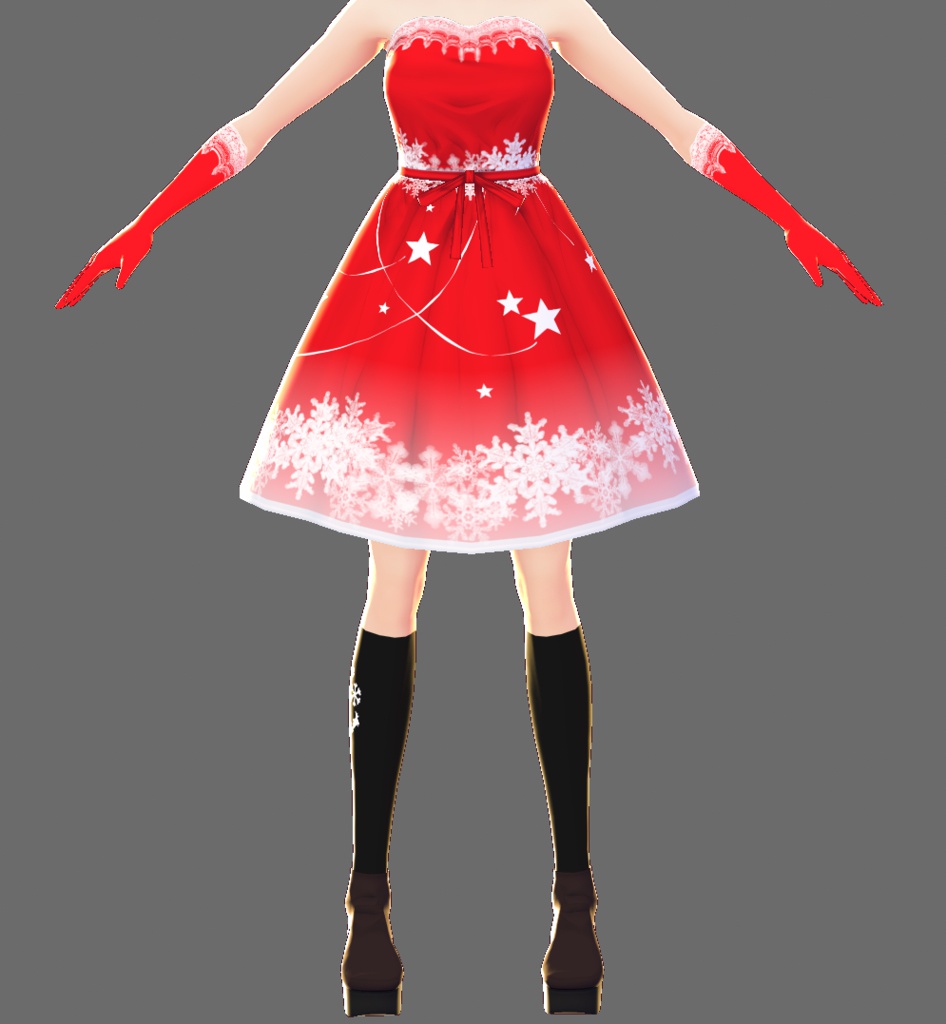 【無料版あり】ワンピース(サンタさん)【VRoid用テクスチャ】