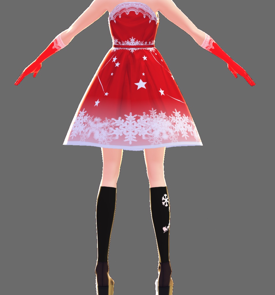 【無料版あり】ワンピース(サンタさん)【VRoid用テクスチャ】