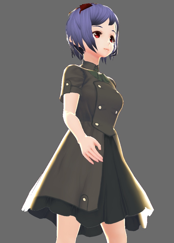 【無料版あり】軍服ワンピース【VRoid用テクスチャ】