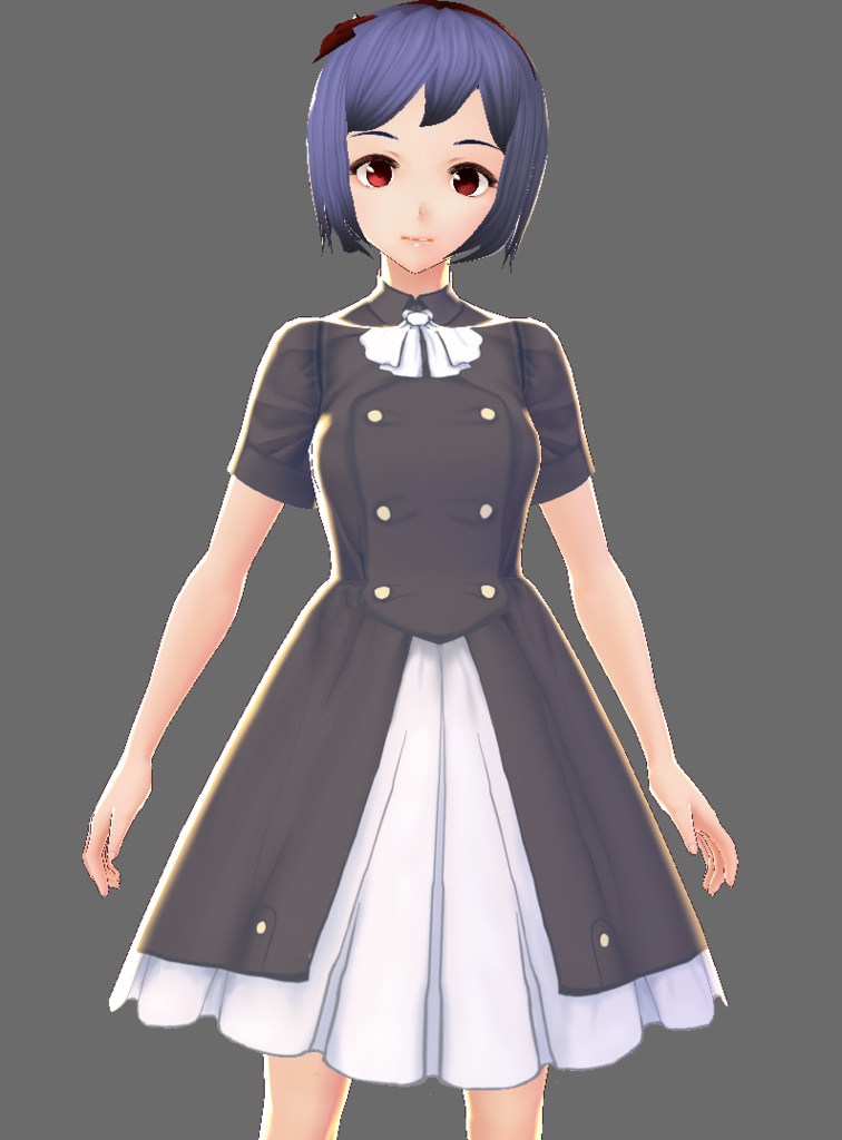 【無料版あり】軍服ワンピース【VRoid用テクスチャ】