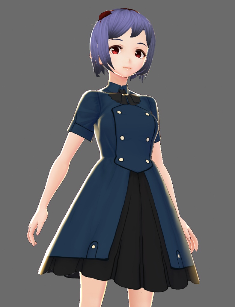 【無料版あり】軍服ワンピース【VRoid用テクスチャ】