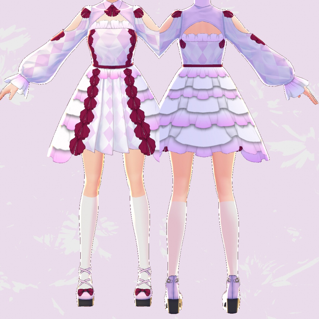 ワンピース(FancyXX)【VRoid用テクスチャ】