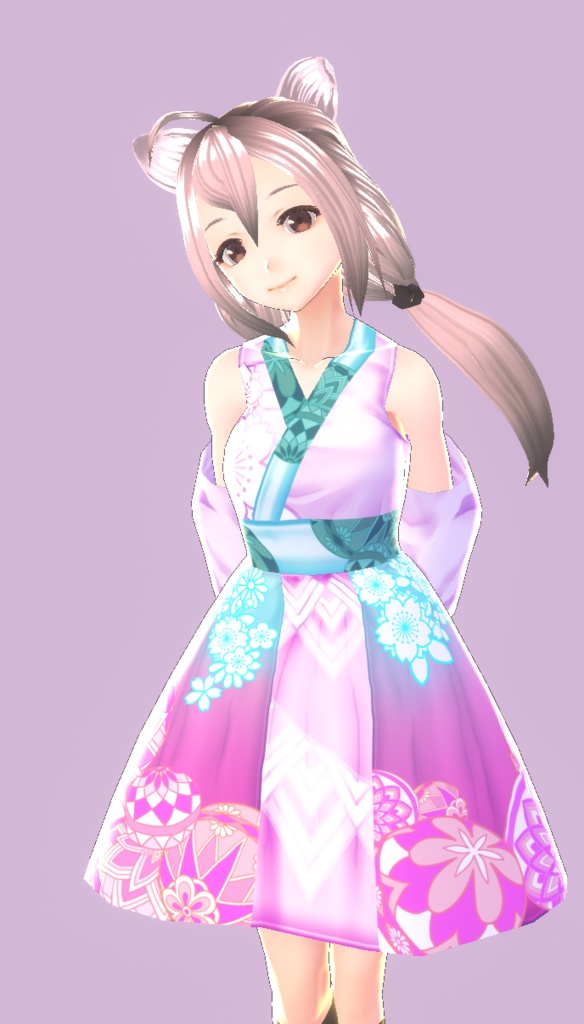 ワンピース_花柄遊戯【VRoid用テクスチャ】