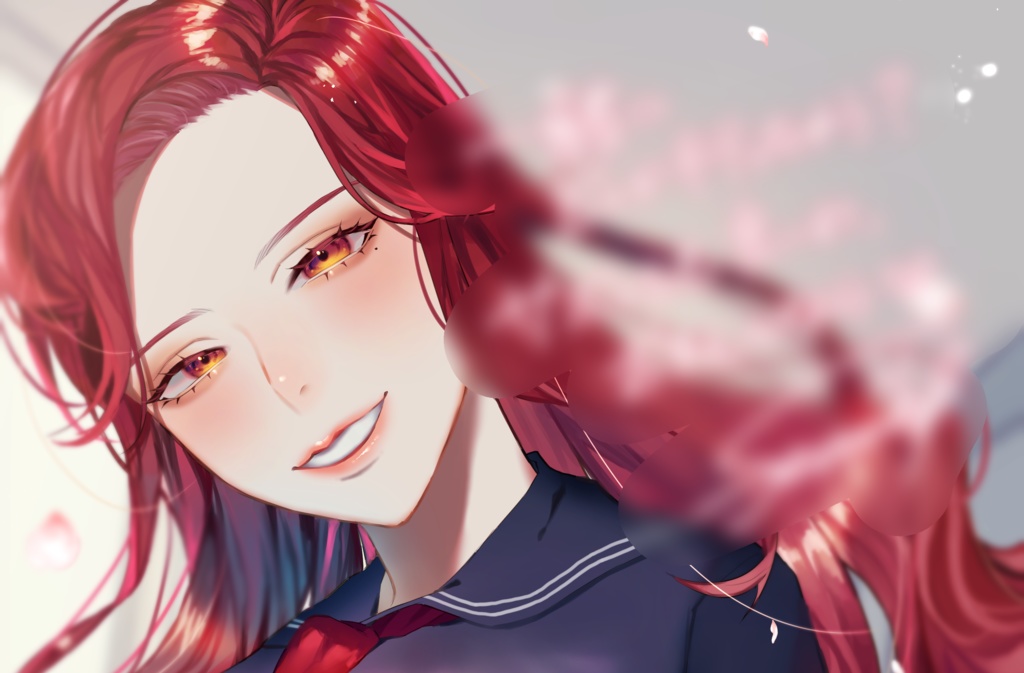 ファム・ファタル 先輩後輩ボイス&サイン入り壁紙