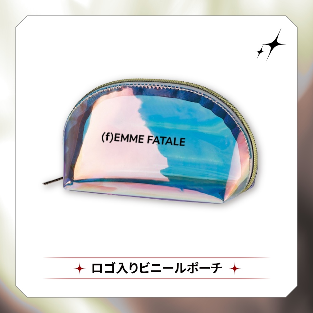 【βe βold】ロゴ入りビニールポーチ